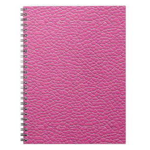 Cuaderno patrón de efecto de cuero rosa