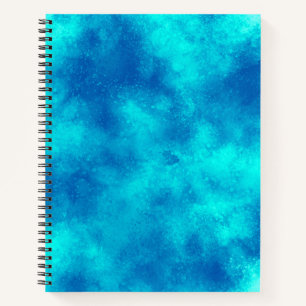 Cuaderno Patrón de efecto de nube de tormenta de estilo azu