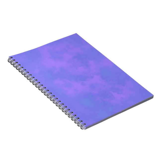 Cuaderno Patrón de efecto de nube de tormenta de estilo azu (Lado Derecho)
