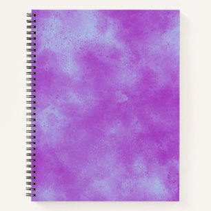 Cuaderno Patrón de efecto de nube de tormenta de estilo púr