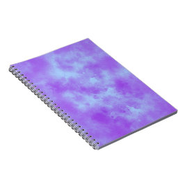 Cuaderno Patrón de efecto de nube de tormenta elegante azul
