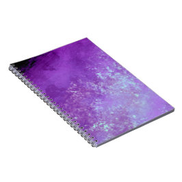 Cuaderno Patrón de efecto de nube de tormenta elegante púrp