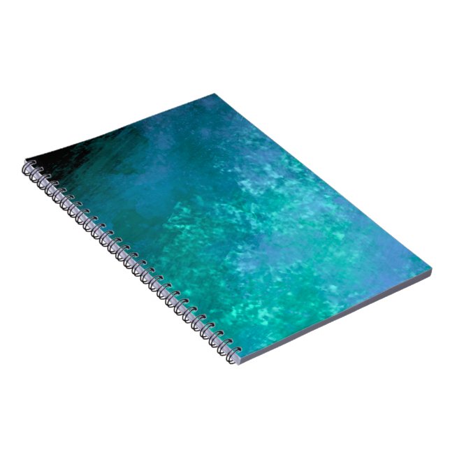 Cuaderno Patrón de efecto de nube de tormenta elegante Verd (Lado Derecho)