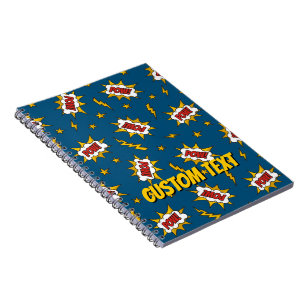 Cuaderno Patrón de efecto de sonido de comic