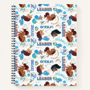 Cuaderno Patrón de empoderamiento mágico afro-unicornio