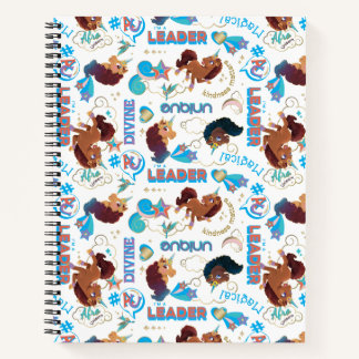 Cuaderno Patrón de empoderamiento mágico afro-unicornio