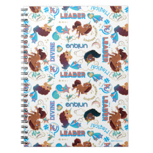 Cuaderno Patrón de empoderamiento mágico afro-unicornio