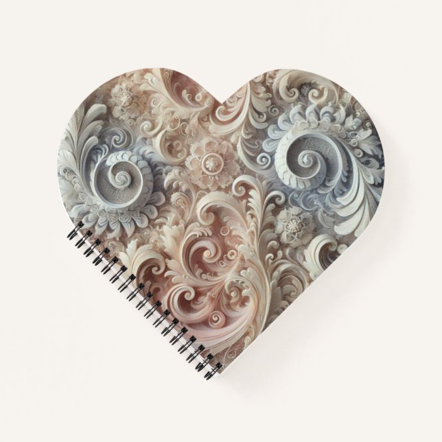 Cuaderno Patrón de encaje de degradado elegante (Anverso)