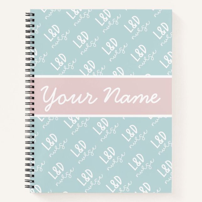 Cuaderno Patrón de enfermera de parto y labor personalizado (Anverso)