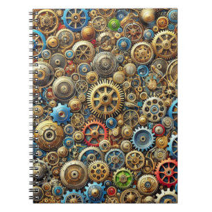 Cuaderno Patrón de engranajes mecánicos