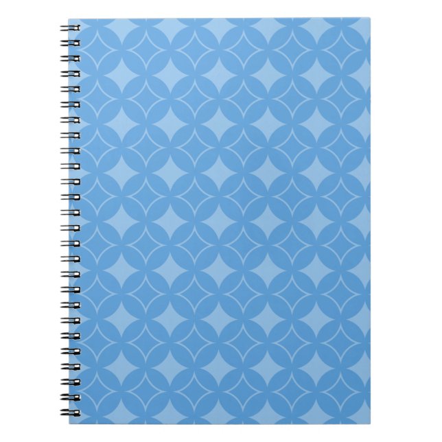 Cuaderno Patrón de envío azul cielo (Frente)
