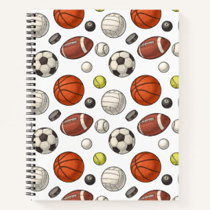 Cuaderno Patrón de equipo deportivo