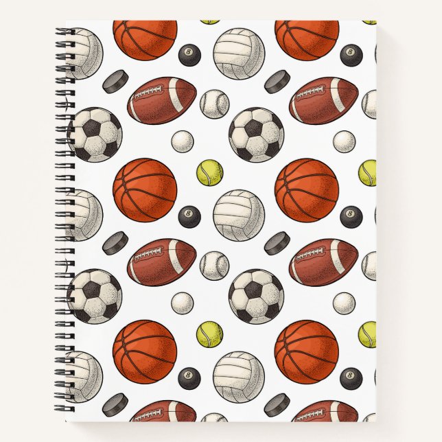 Cuaderno Patrón de equipo deportivo (Anverso)