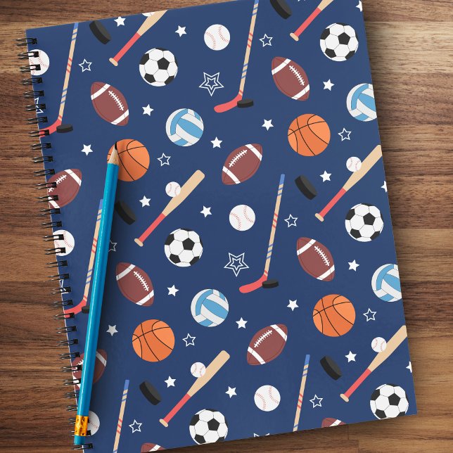 Cuaderno Patrón de equipo deportivo infantil en la escuela  (Subido por el creador)