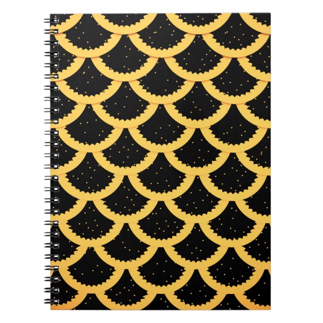 Cuaderno Patrón de escalas de peces dorados (Frente)