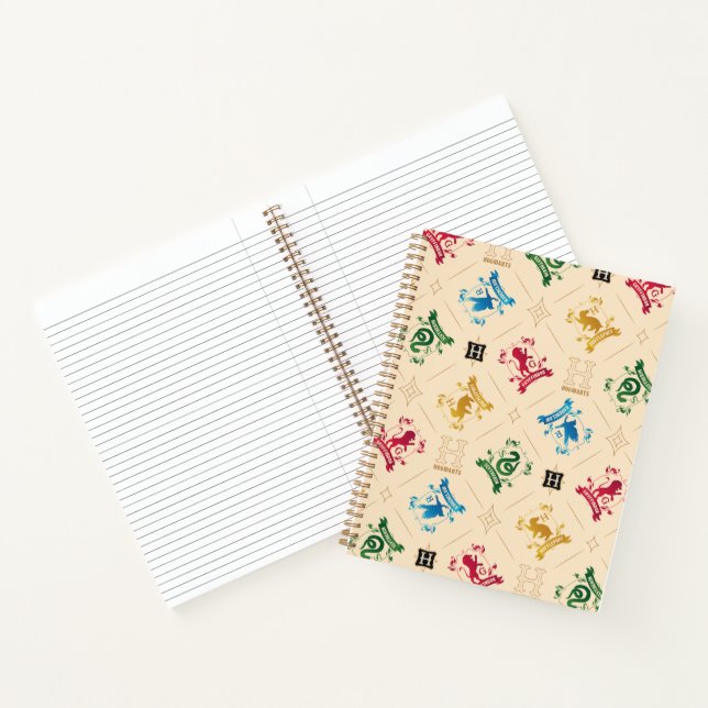 Cuaderno Patrón de Escudos de la casa Ornate HOGWARTS™ (Interior)