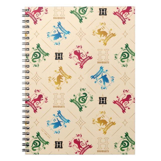 Cuaderno Patrón de Escudos de la casa Ornate HOGWARTS™ (Frente)
