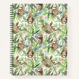 Cuaderno Patrón de eslora de acuarela tropical