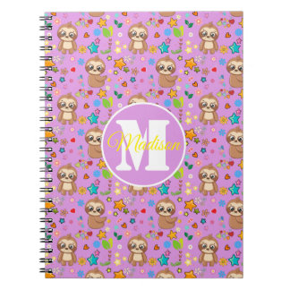 Cuaderno Patrón de eslora floral cúpula rosa personalizado