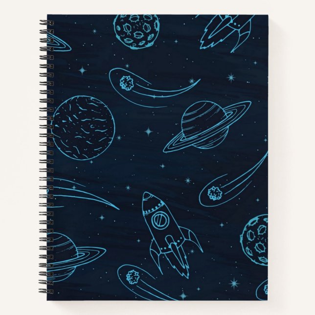 Cuaderno Patrón de espacio (Anverso)