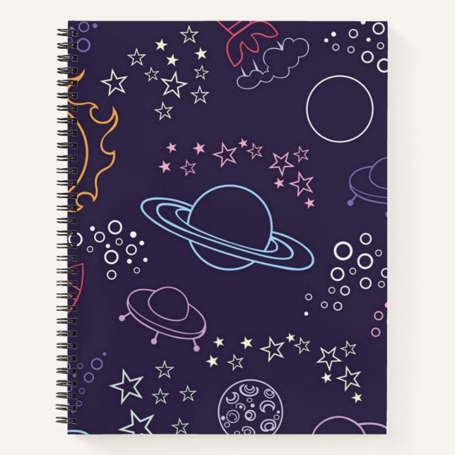 Cuaderno Patrón de espacio (Anverso)