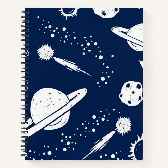 Cuaderno Patrón de espacio (Anverso)