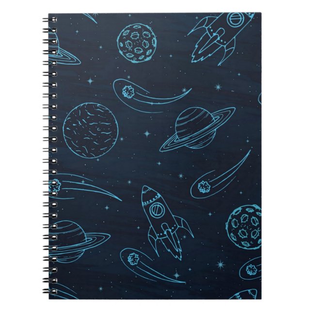 Cuaderno Patrón de espacio (Frente)