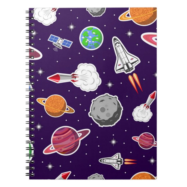 Cuaderno Patrón de espacio (Frente)