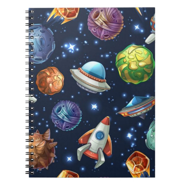 Cuaderno Patrón de espacio (Frente)