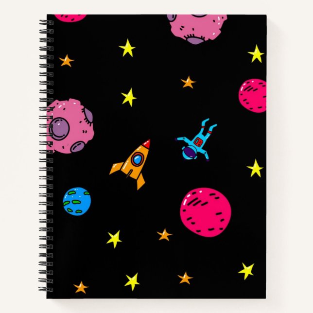 Cuaderno Patrón de espacio (Anverso)