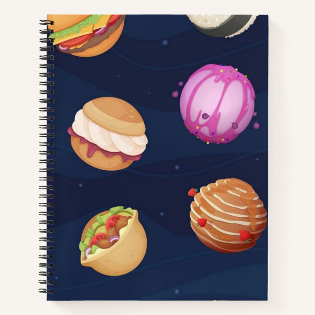 Cuaderno Patrón de espacio (Anverso)
