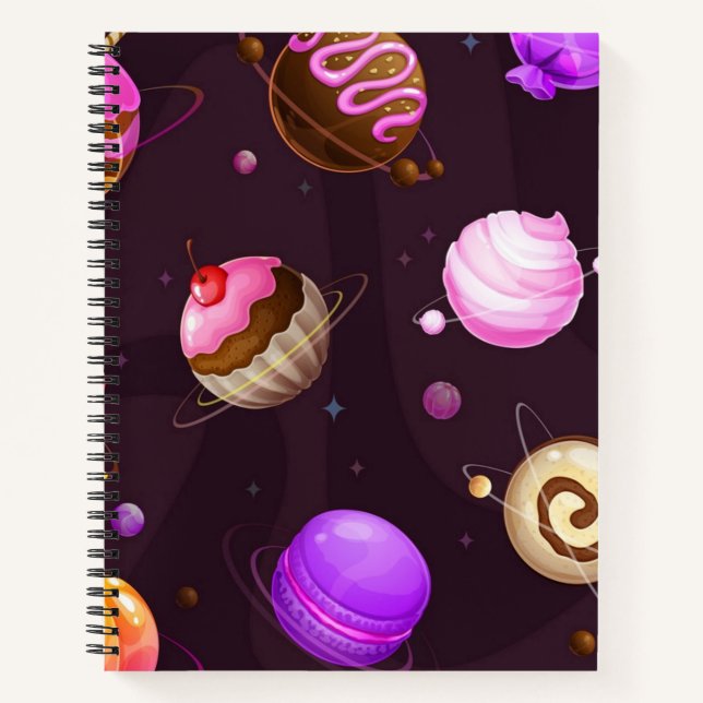 Cuaderno Patrón de espacio (Anverso)