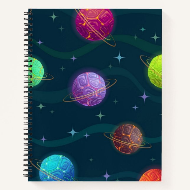 Cuaderno Patrón de espacio (Anverso)