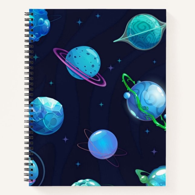 Cuaderno Patrón de espacio (Anverso)