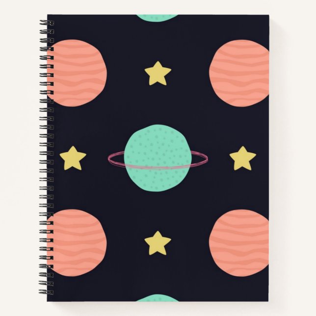 Cuaderno Patrón de espacio (Anverso)