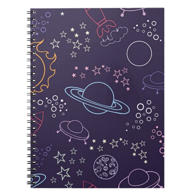 Cuaderno Patrón de espacio (Frente)