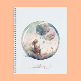 Cuaderno Patrón de espiral mundial Dreamy Pastel