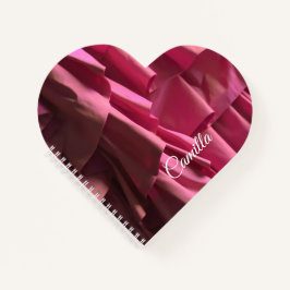 Cuaderno Patrón de espoletas rosadas de Bonito personalizad