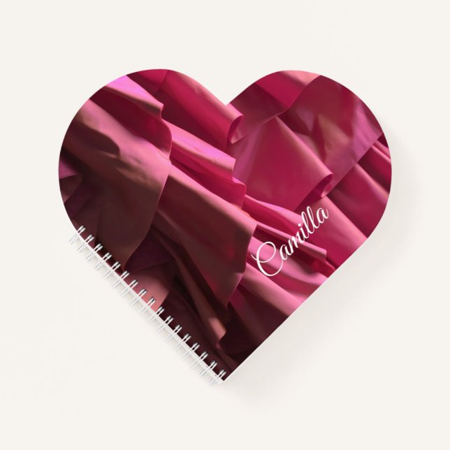 Cuaderno Patrón de espoletas rosadas de Bonito personalizad (Anverso)