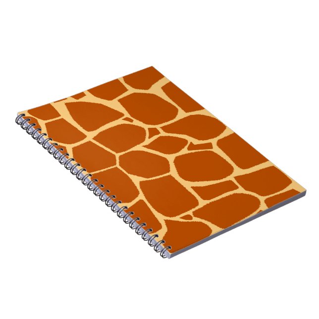 Cuaderno patrón de estampado de jirafa (Lado Derecho)