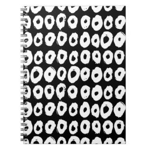 Cuaderno Patrón de estilo hipster con formas tipo rosquero