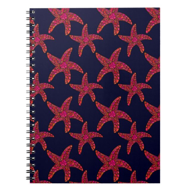 Cuaderno Patrón de estilo Starfish (Frente)