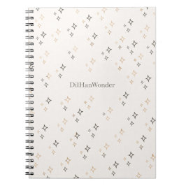 Cuaderno Patrón de Estrella de Brillo Mínimo para Productos
