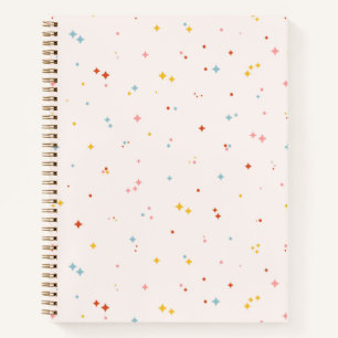 Cuaderno Patrón de estrella de Pastel