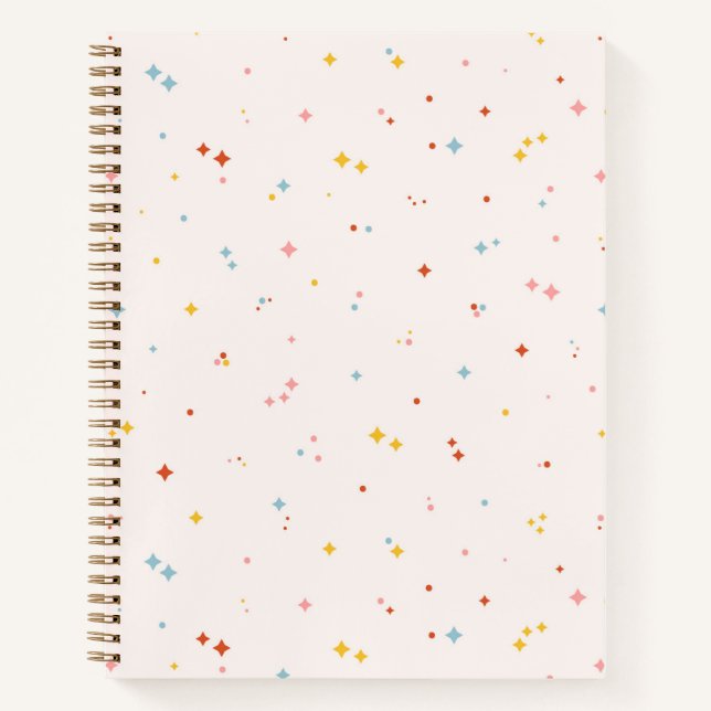 Cuaderno Patrón de estrella de Pastel (Anverso)