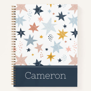 Cuaderno Patrón de estrella divertida