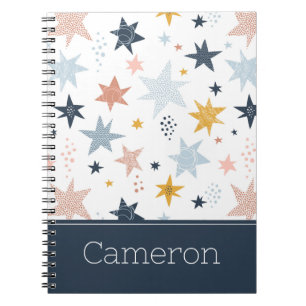 Cuaderno Patrón de estrella divertida