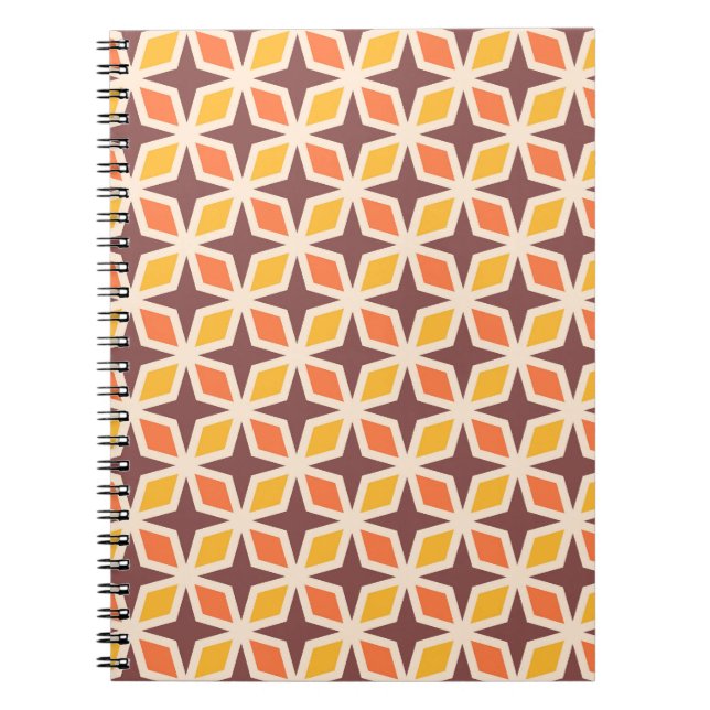 Cuaderno Patrón de estrella geométrica de Mod (Frente)