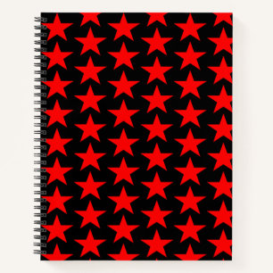 Cuaderno Patrón de estrella roja