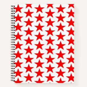 Cuaderno Patrón de estrella roja